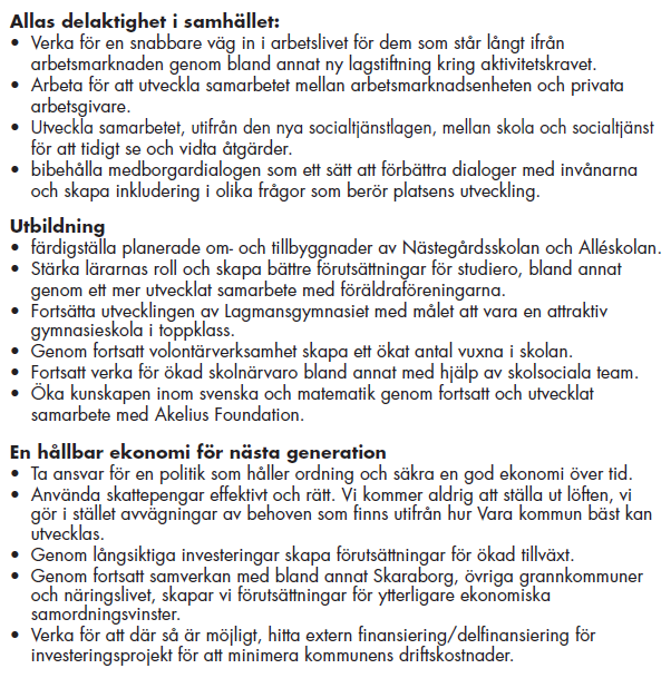   Nu forts&auml;tter vi utveckla Vara tillsammans